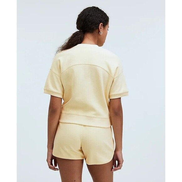 Madewell Ribbed Muscle Tee Botanical Dye Edition Daffodil Yellow Comfy Small - Picture 4 of 10